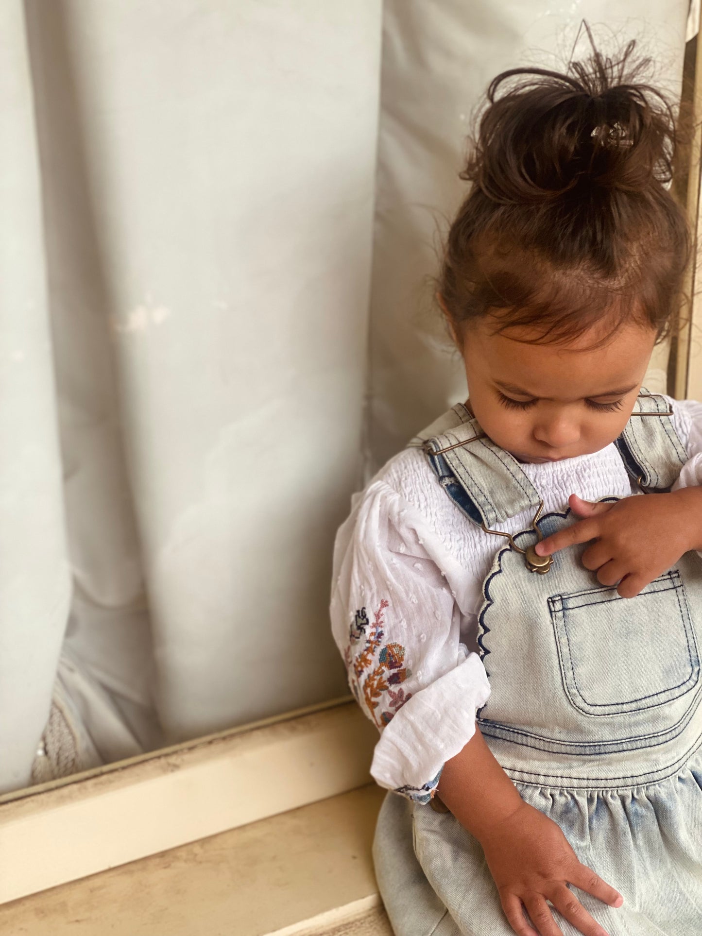 Cleo Denim Pinafore