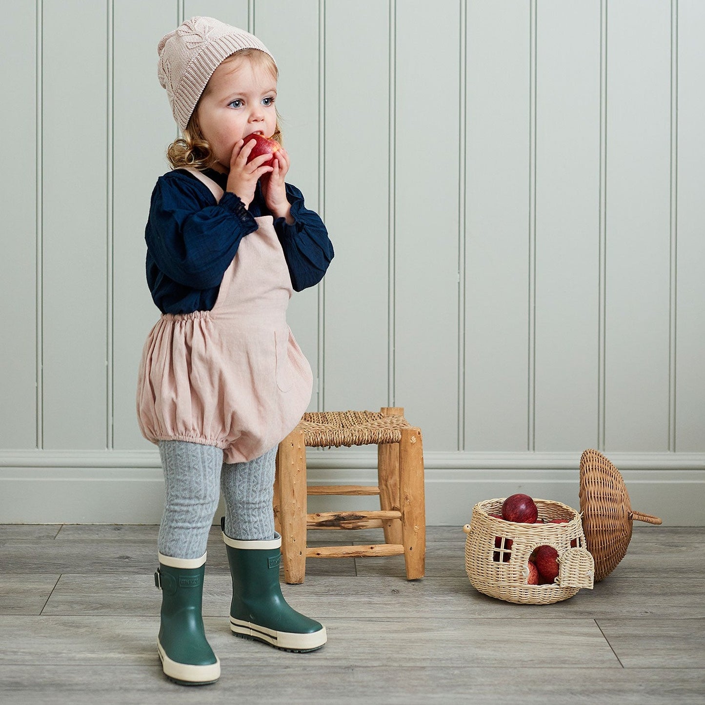 Peg Cord Pink Romper