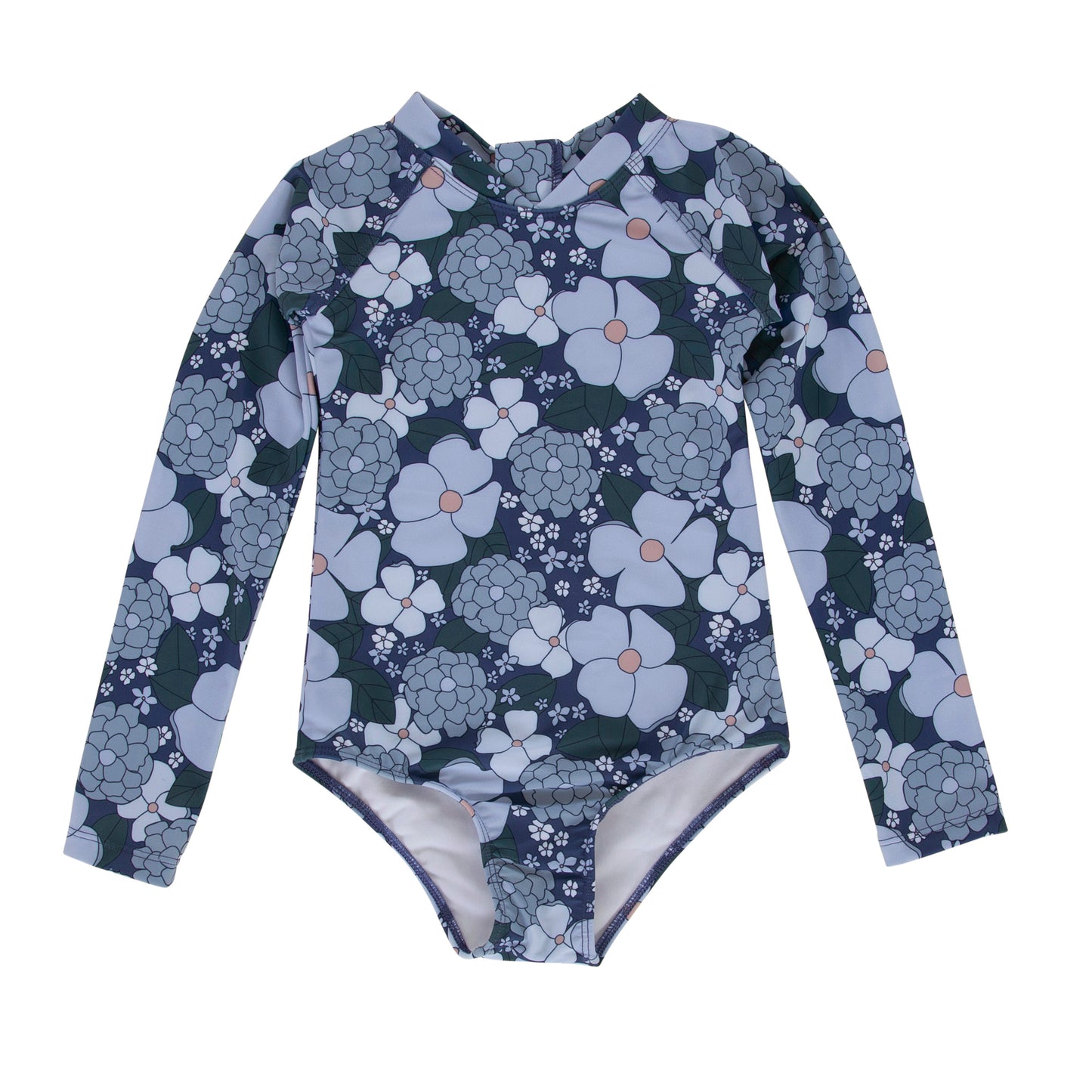 Maggie Long Sleeve Swimsuit Dahlia Print