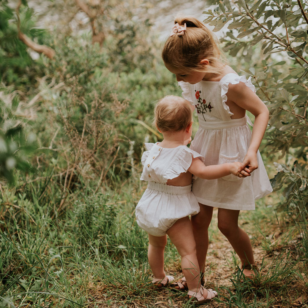 The Valley playsuit in white