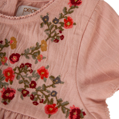 Rosie Dress in Dusty Pink