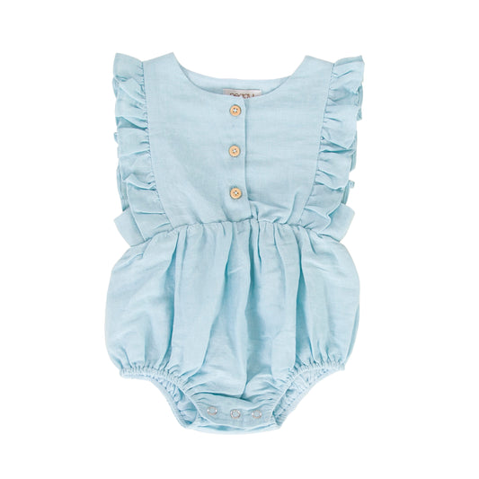 August Playsuit Blue Aqua