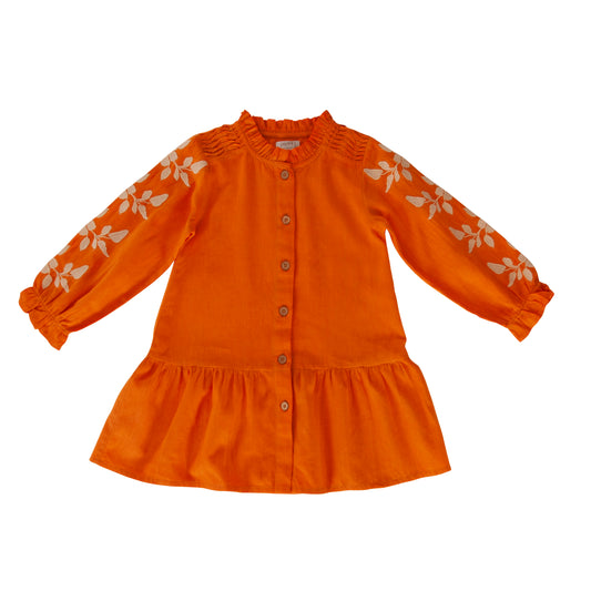 Aliane dress Peach Caramel