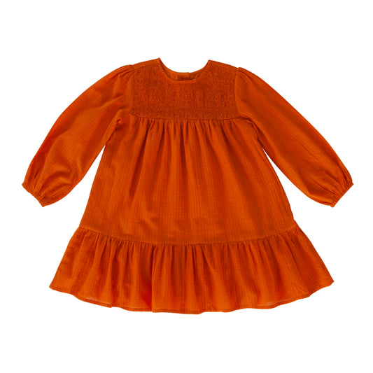 Trizay Dress Peach Caramel