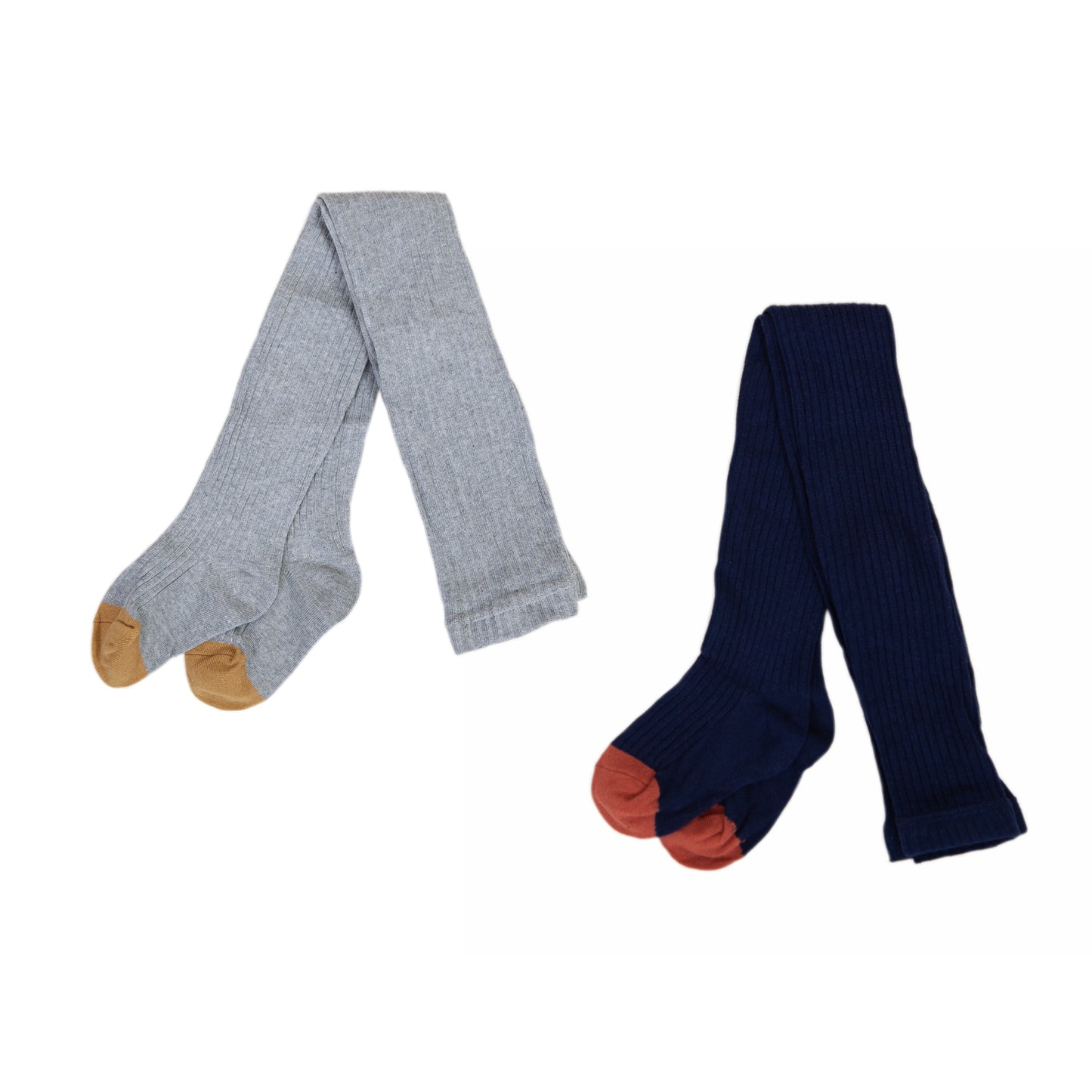 Jimmie tights two pack - navy/grey marle