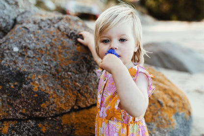 August Playsuit Dahlia print