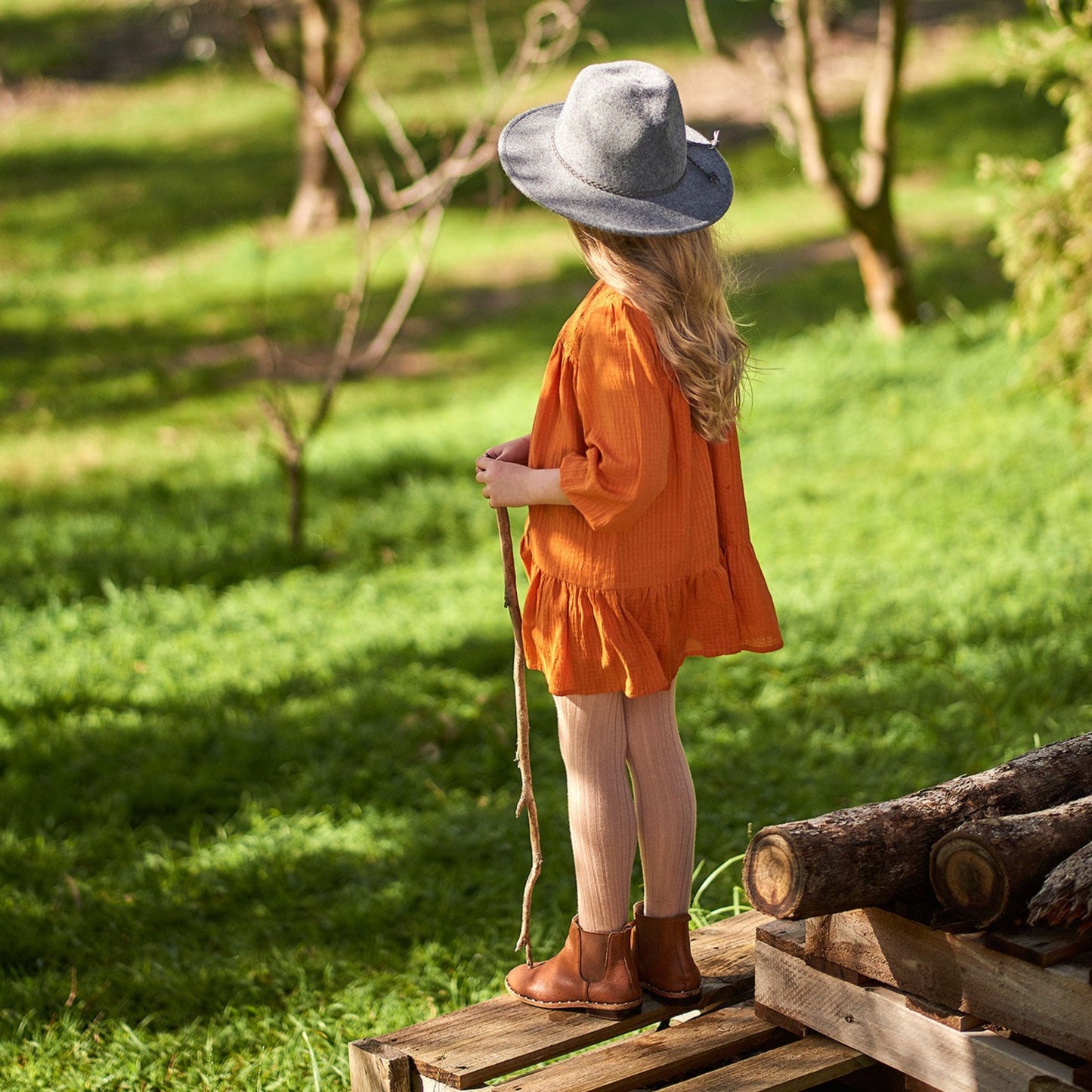 Trizay Dress Peach Caramel