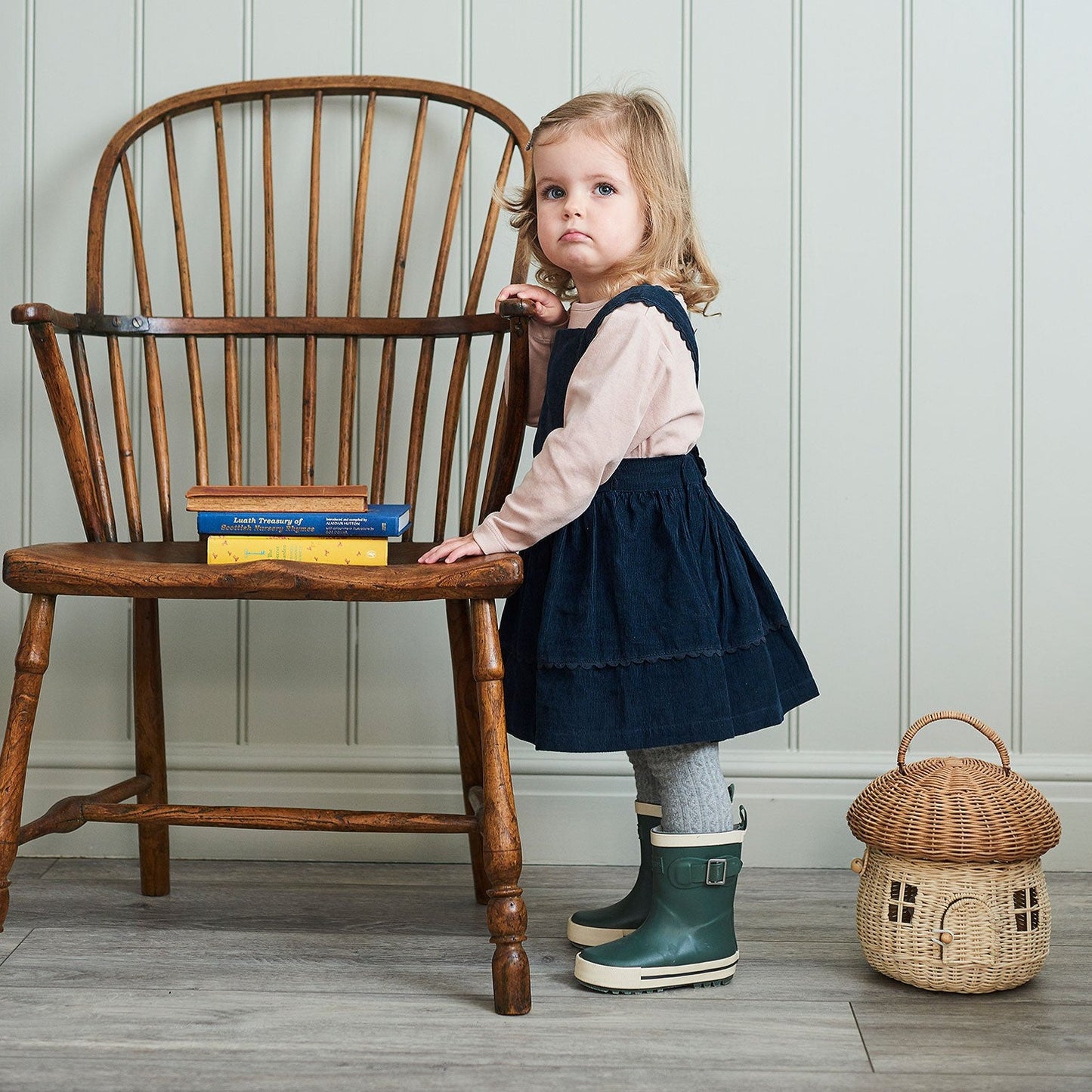 Earla Pinafore Blueberry