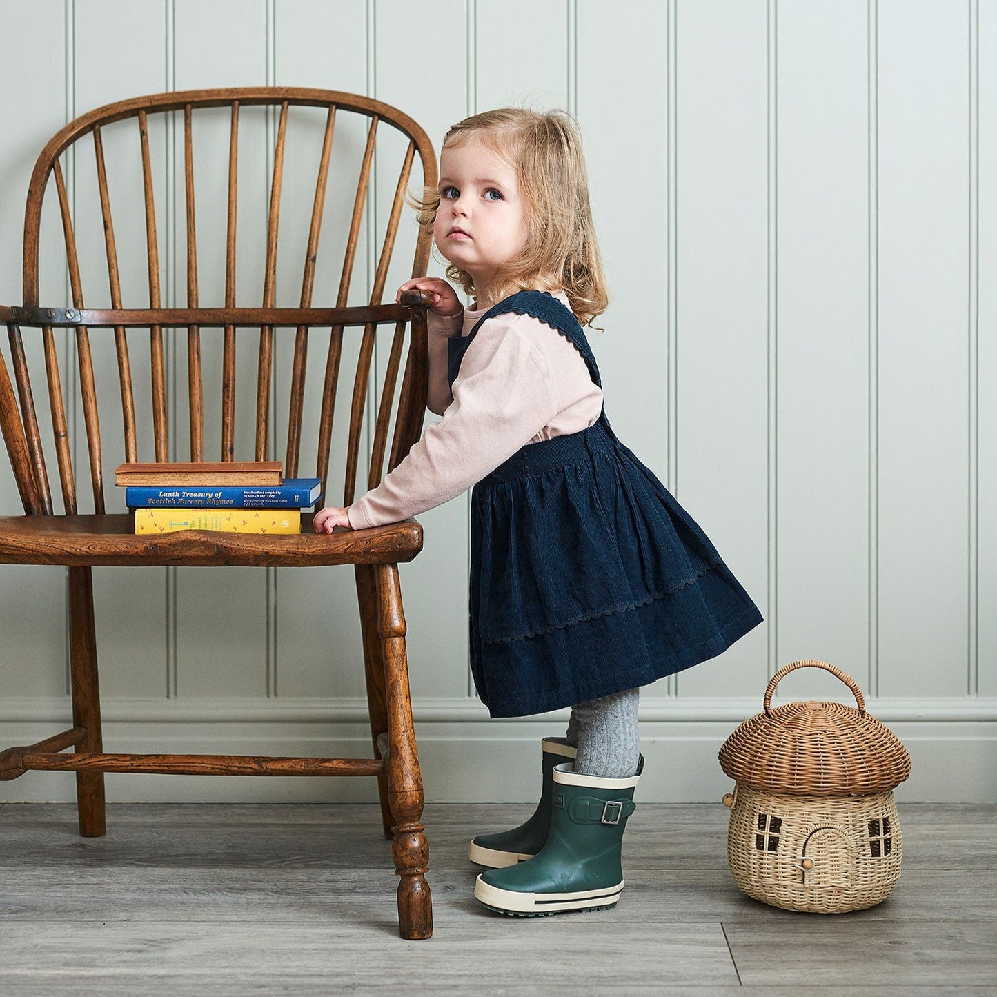Earla Pinafore Blueberry
