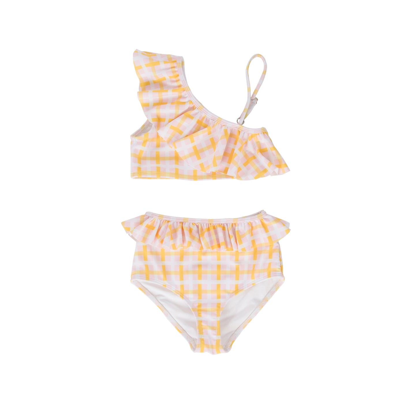 Sunny Two Piece Swimsuit Pink/Yellow Check