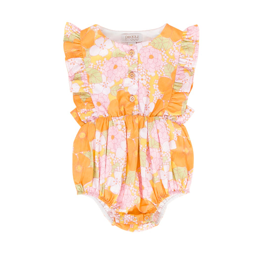 August Playsuit Dahlia print