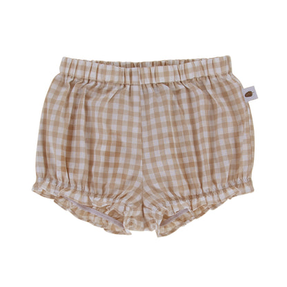 Roma Bloomer Taupe Gingham