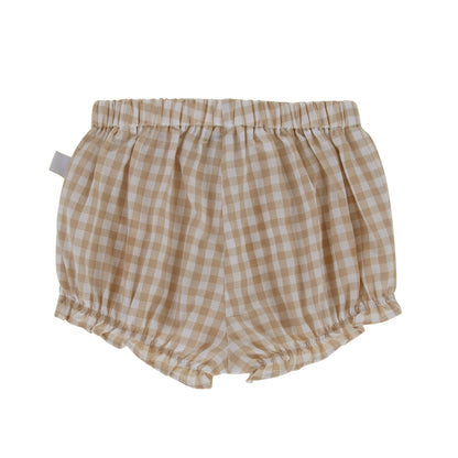 Roma Bloomer Taupe Gingham