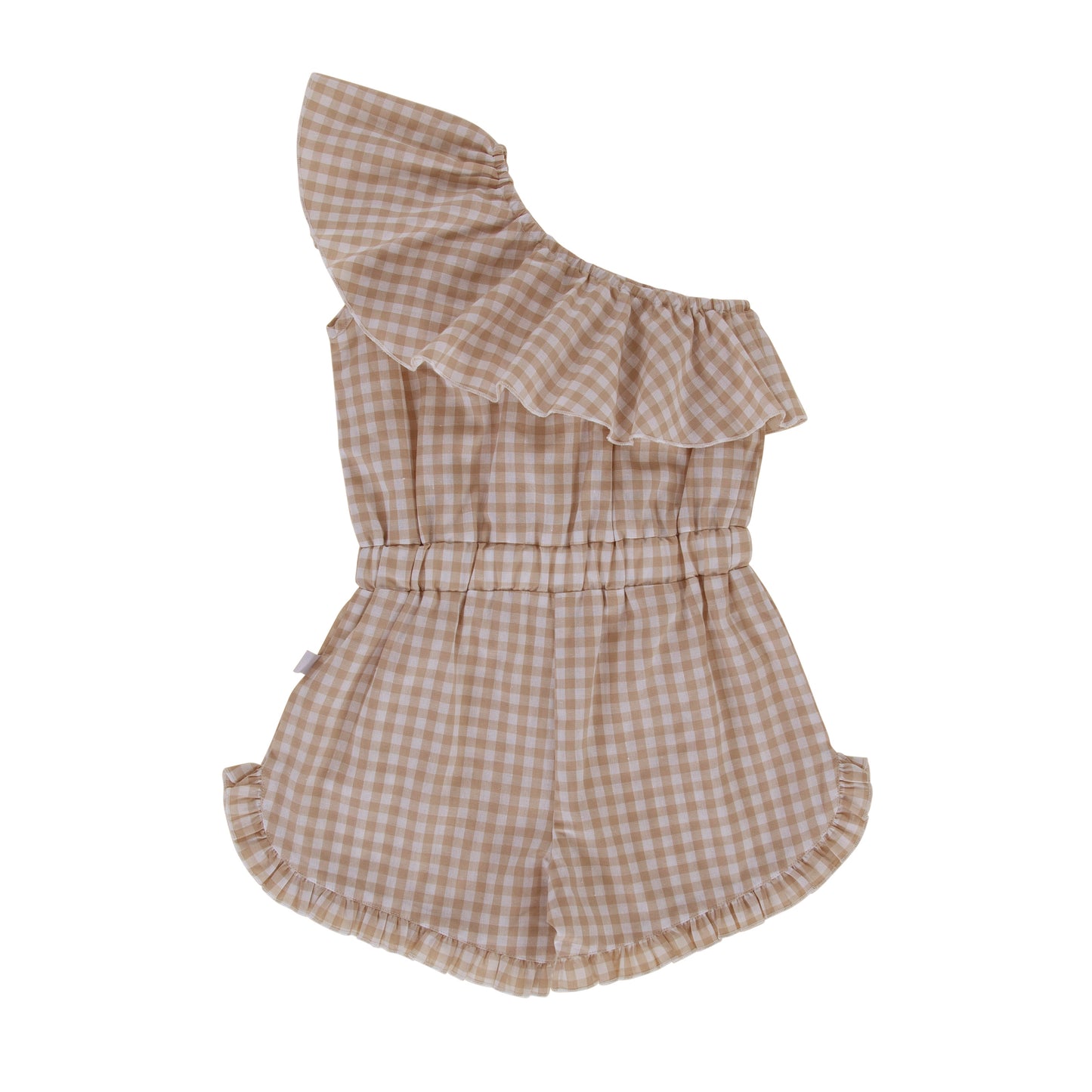 Lucie Jumpsuit Taupe Gingham