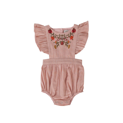 The Valley playsuit in dusty pink