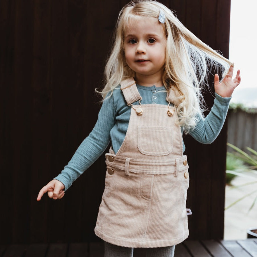 Empire Pinafore in ivory cream