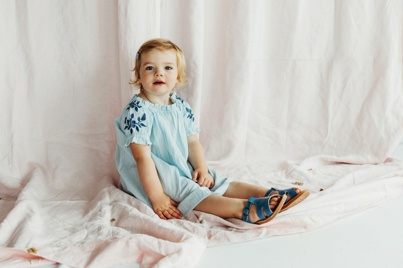Julia Dress Illusion Blue