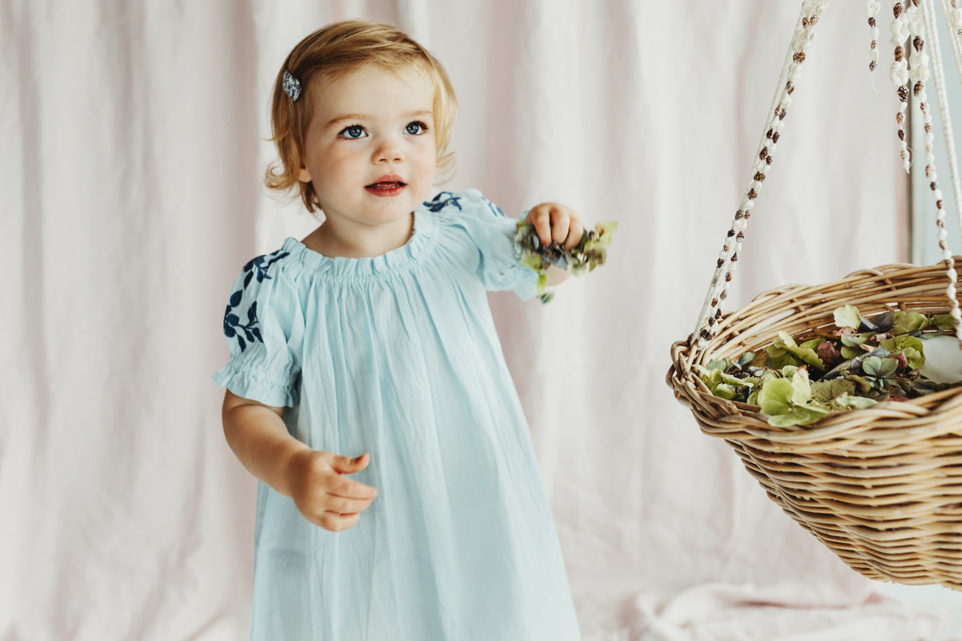 Julia Dress Illusion Blue