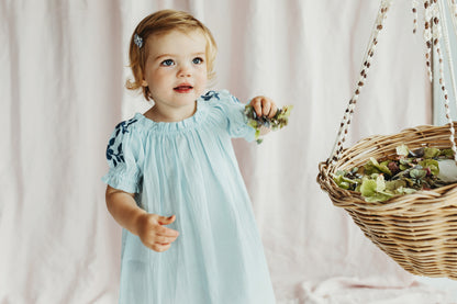 Julia Dress Illusion Blue
